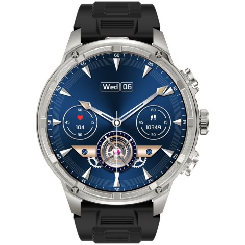 Smartwatch Gravity Srebrny Pasek + Bransoleta GT41-3