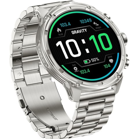 Smartwatch Gravity Srebrny Pasek + Bransoleta GT41-3