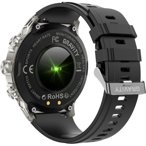 Smartwatch Gravity Srebrny Pasek + Bransoleta GT41-3