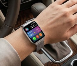 Smartwatch Gravity Srebrny Pasek + Bransoleta GT44-4