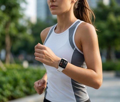 Smartwatch Gravity Srebrny Pasek + Bransoleta GT44-4