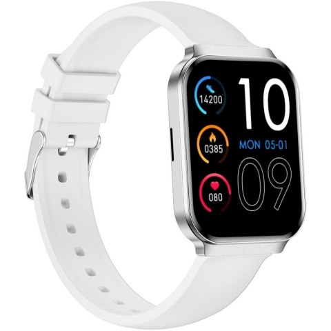 Smartwatch Gravity Srebrny Pasek + Bransoleta GT44-4