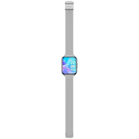 Smartwatch Gravity Srebrny Pasek + Bransoleta GT44-4