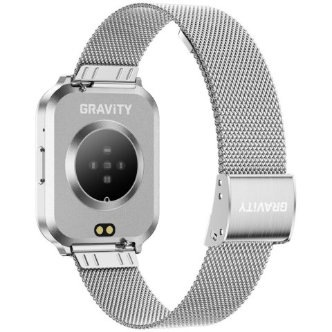 Smartwatch Gravity Srebrny Pasek + Bransoleta GT44-4