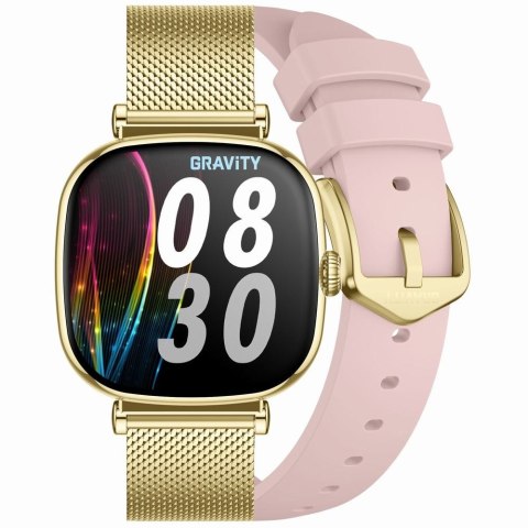 Smartwatch Gravity Złoty Bransoleta + Pasek GT32-1