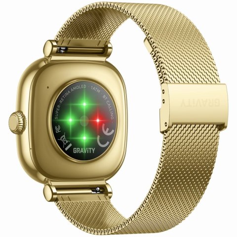 Smartwatch Gravity Złoty Bransoleta + Pasek GT32-1