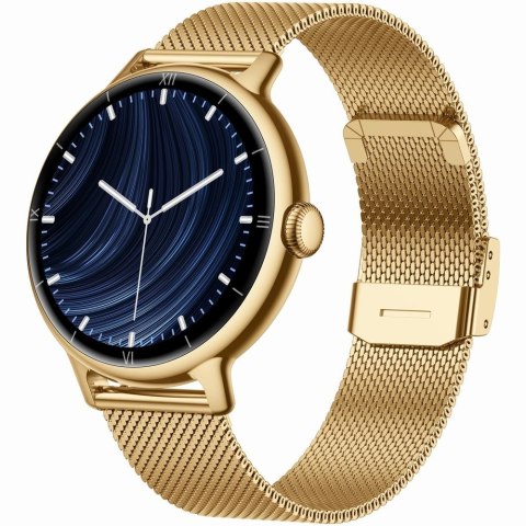 Smartwatch Gravity Złoty Bransoleta + Pasek GT33-2