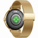 Smartwatch Gravity Złoty Bransoleta + Pasek GT33-2