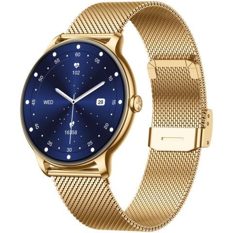 Smartwatch Gravity Złoty Pasek + Bransoleta GT31-1