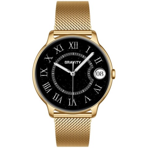 Smartwatch Gravity Złoty Pasek + Bransoleta GT31-1