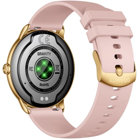 Smartwatch Gravity Złoty Pasek + Bransoleta GT31-1