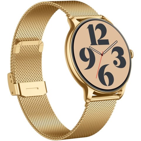 Smartwatch Gravity Złoty Pasek + Bransoleta GT31-2