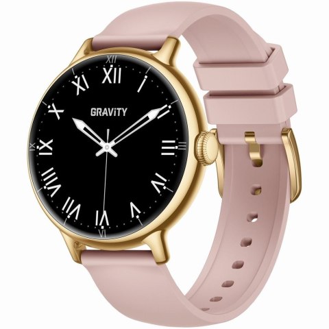 Smartwatch Gravity Złoty Pasek + Bransoleta GT33-1
