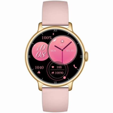 Smartwatch Gravity Złoty Pasek + Bransoleta GT33-1