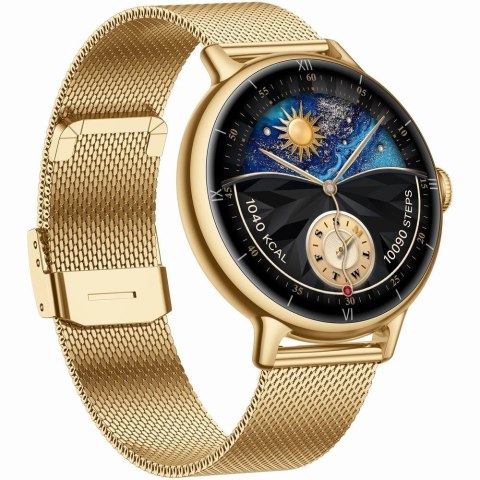 Smartwatch Gravity Złoty Pasek + Bransoleta GT33-1