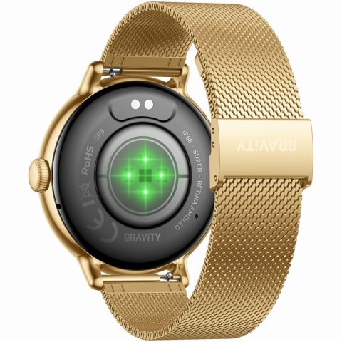 Smartwatch Gravity Złoty Pasek + Bransoleta GT33-1