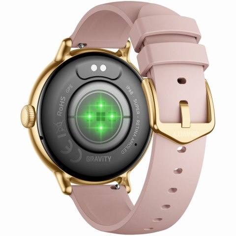 Smartwatch Gravity Złoty Pasek + Bransoleta GT33-1