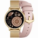 Smartwatch Gravity Złoty Pasek + Bransoleta GT33-1