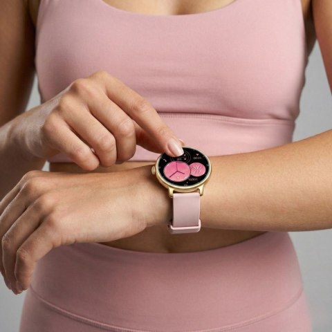 Smartwatch Gravity Złoty Pasek + Bransoleta GT33-1