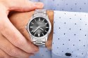 Zegarek Męski Giewont Elegance Sapphire Srebrno Czarny GW5160-B2
