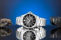 Zegarek Męski Giewont Elegance Sapphire Srebrno Czarny GW5160-B2