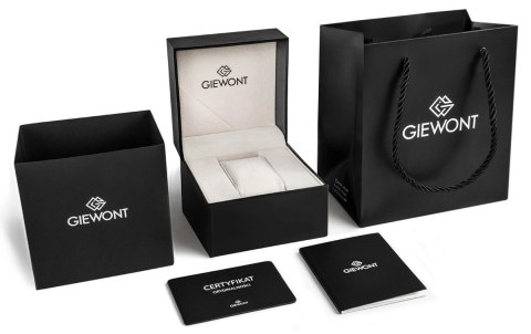 Zegarek Męski Giewont Elegance Sapphire Srebrno Czarny GW5160-B2