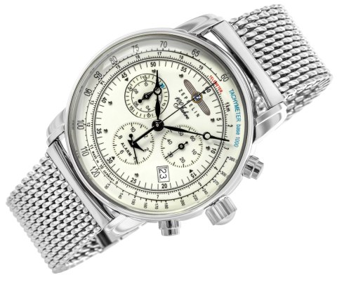 Zegarek Męski ZEPPELIN 100 Jahre Chronograph 8680M-3 + BOX