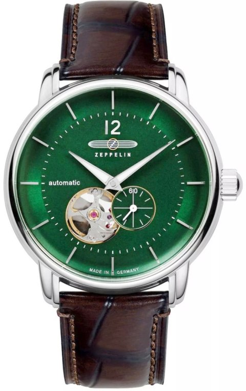 Zegarek Męski ZEPPELIN LZ120 Open Heart Automatic 8166-4 + BOX