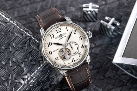 Zegarek Męski ZEPPELIN LZ127 Graf Zeppelin Automatik 7666-5 + BOX