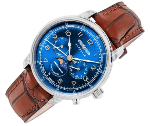 Zegarek Męski ZEPPELIN Mediterranee Moonphase 9636-3 + BOX