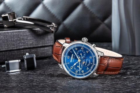Zegarek Męski ZEPPELIN Mediterranee Moonphase 9636-3 + BOX