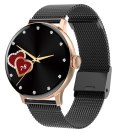 Smartwatch Damski GIEWONT Różowe Złoto Czarny GW330-4