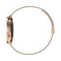 Smartwatch Damski VELTORI VT310-1 Złota Bransoleta + Różowy Pasek Silikonowy