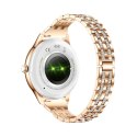 Smartwatch Damski VELTORI VT350-1 Bransoleta Różowe Złoto