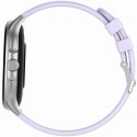 Smartwatch Damski GRAVITY GT12-6 Fioletowy Pasek Silikonowy + Srebrna Bransoleta