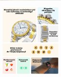 Smartwatch Męski GRAVITY GT16-1 Gold / Złota Bransoleta
