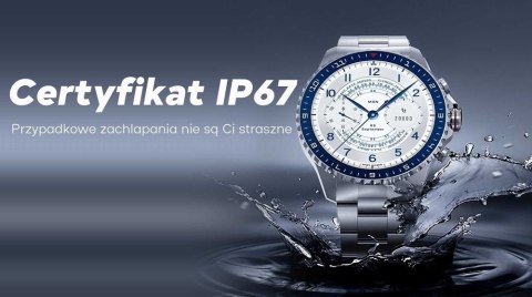 Smartwatch Męski GRAVITY GT16-2 Black / Czarna Bransoleta
