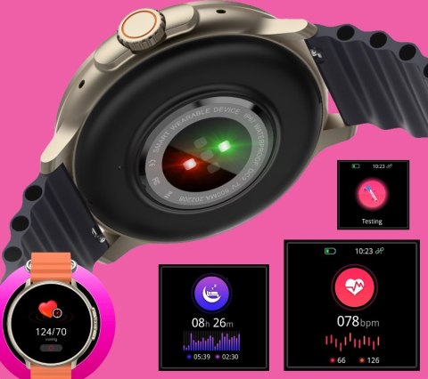 Smartwatch RUBICON RNCF15 Tytan/Black SMARUB259