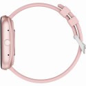 Smartwatch Damski GRAVITY GT18-2 Różowy Pasek Silikonowy + Biały Pasek
