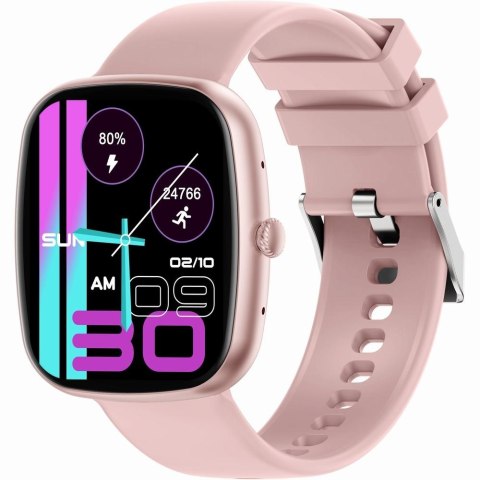 Smartwatch Damski GRAVITY GT18-3 Różowy Pasek Silikonowy + Granatowy Pasek