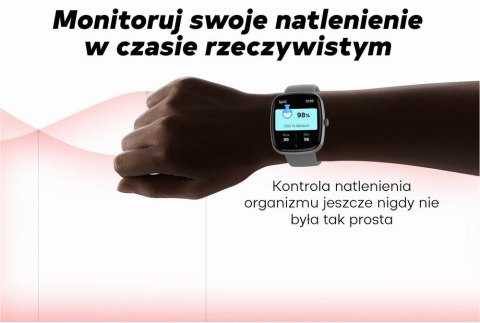 Smartwatch Damski GRAVITY GT18-7 Beżowy Pasek Silikonowy + Czarny Pasek