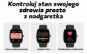 Smartwatch Męski GRAVITY GT18-4 Pomarańczowy Pasek Silikonowy + Czarny Pasek
