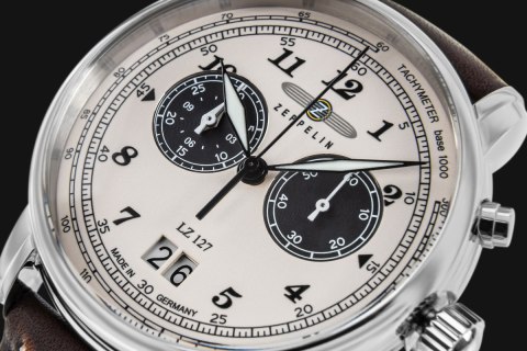 Zegarek Męski ZEPPELIN Graf Chronograph LZ 127 + BOX