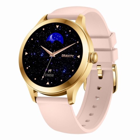 Smartwatch Gravity Różowo Złoty 2 Paski GT25-1 PRO