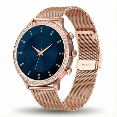 Smartwatch Gravity Różowe Złoto Pasek i Bransoleta GT5-7
