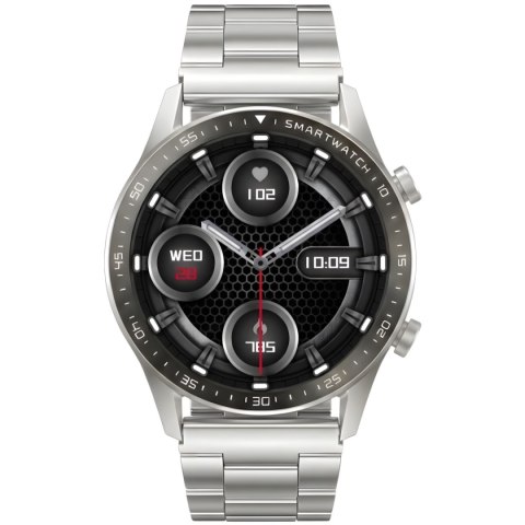 Smartwatch Gravity Srebrny Bransoleta + Pasek GT10-6